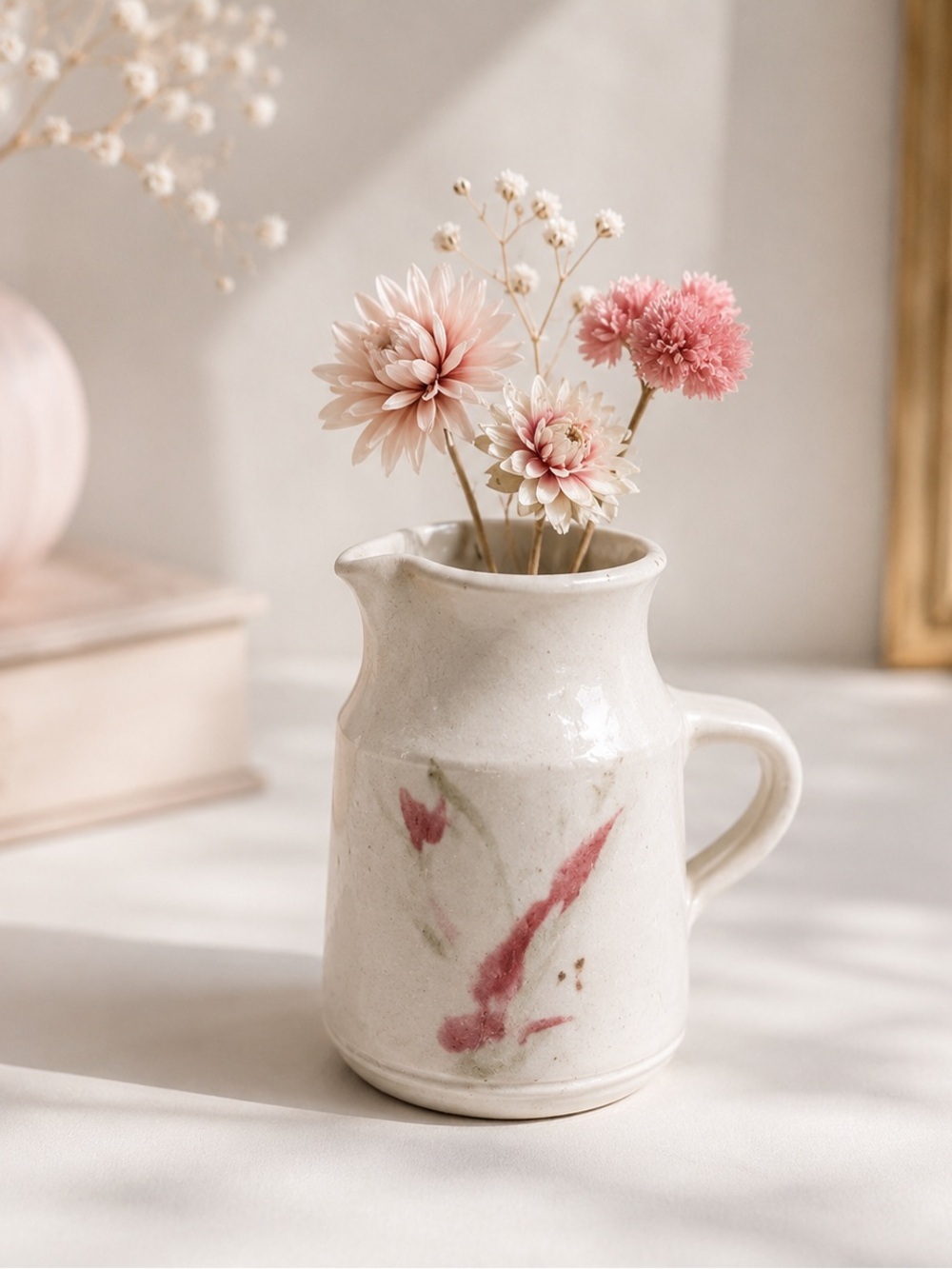 HANDMADE MINI CERAMIC PITCHER Lucille Drolet